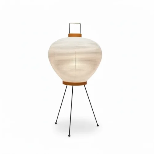 Japonská stojaca lampa s papierovým tienidlom Japonská stojaca lampa s papierovým tienidlom