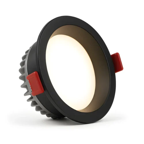 LED stropné svietidlo do kúpeľne s čiernym rámom LED stropné svietidlo do kúpeľne s čiernym rámom