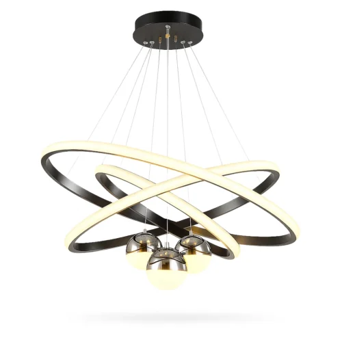 Stropný luster do obývačky s kruhovými LED pásmi Stropný luster do obývačky s kruhovými LED pásmi