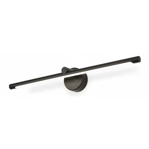 Čierne kupelnove svetlo s okrúhlou základňou Čierne kupelnove svetlo s okrúhlou základňou