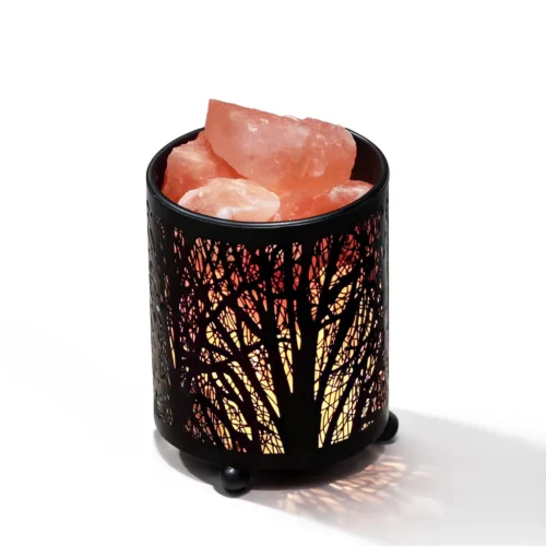 Solna lampa USB v čiernom dekoračnom obale Solna lampa USB v čiernom dekoračnom obale