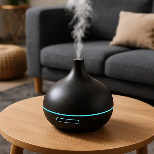 Aromatická lampa USB na stole