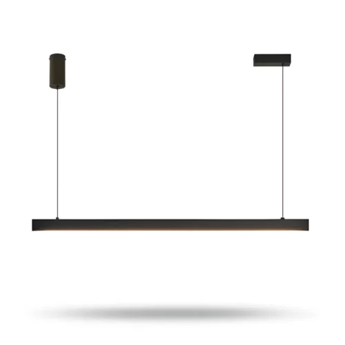 Lineárne čierne LED svietidlo s minimalistickým dizajnom Lineárne čierne LED svietidlo s minimalistickým dizajnom