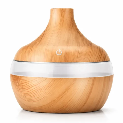 Aromatická lampa drevo s priehľadným pásom Aromatická lampa drevo s priehľadným pásom