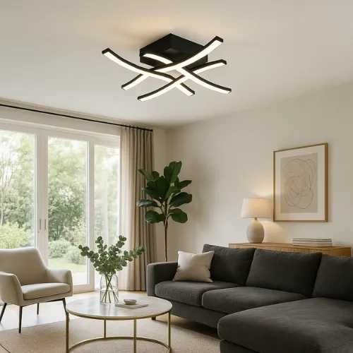 Moderné stropné svietidlá do obývačky led