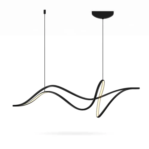 Vlnité stropné LED svietidlo do kuchyne Vlnité stropné LED svietidlo do kuchyne