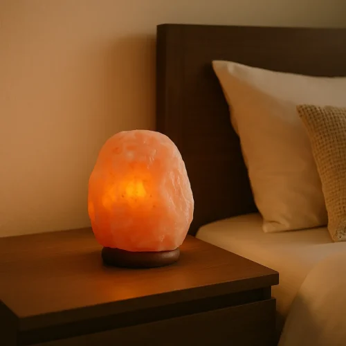 Lampa solna na nočnom stolíku