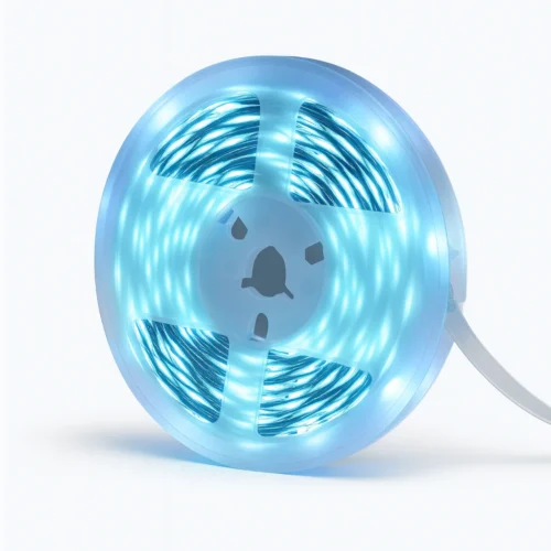 Modrý svietiaci Samolepiaci led pasik na kotúči Modrý svietiaci Samolepiaci led pasik na kotúči