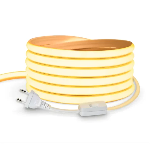 Žltý Led pasik pod linku so zásuvkou a vypínačom Žltý Led pasik pod linku so zásuvkou a vypínačom